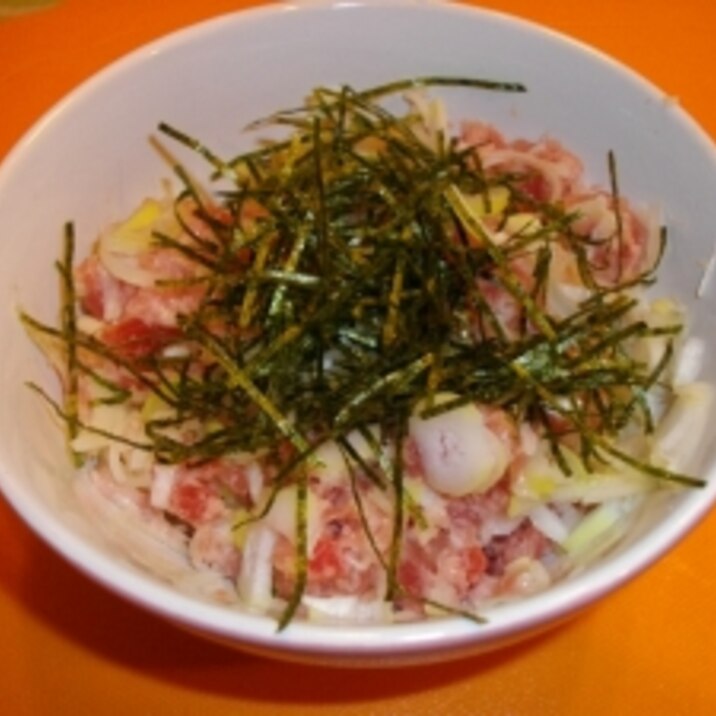 ちょっとひと工夫 中華風ネギトロ丼 レシピ 作り方 By Halfmoon0902 楽天レシピ